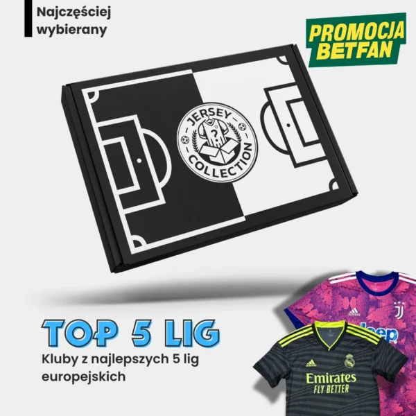 Mystery Box z koszulką piłkarską Top 5 Lig