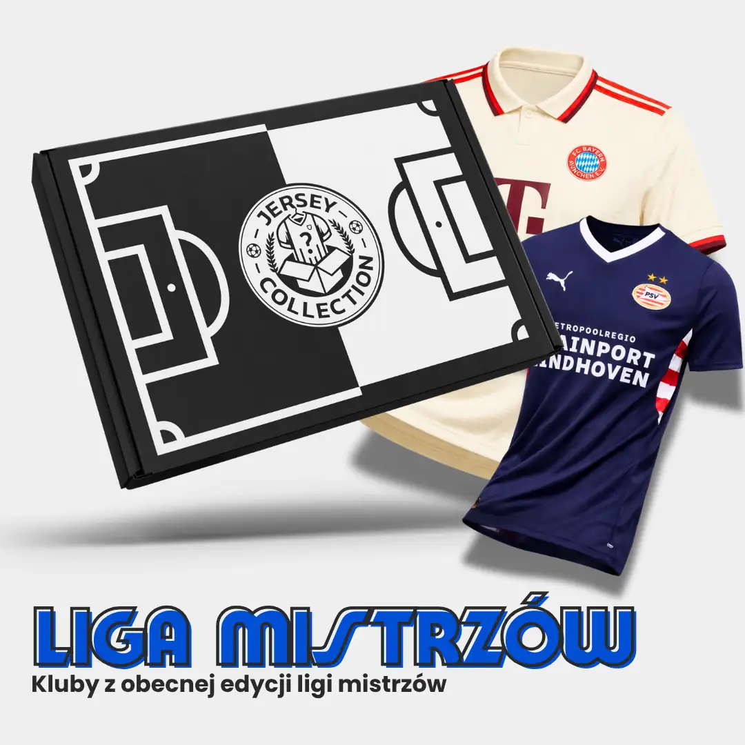 mystery box z koszulką piłkarską liga mistrzów