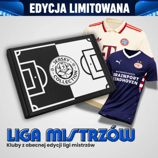 Mystery Box z koszulką piłkarską klubu Ligi Mistrzów