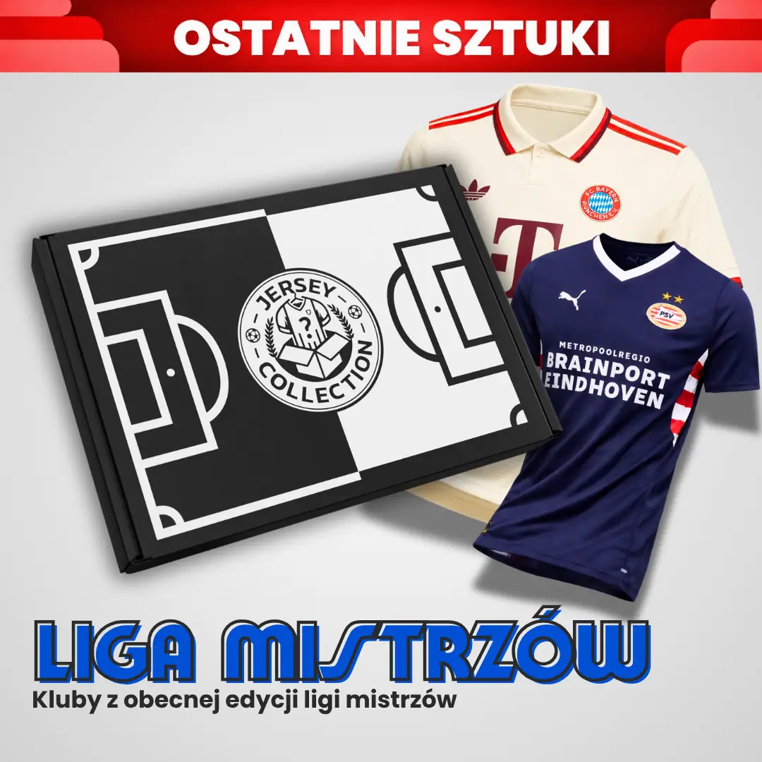 mystery box z koszulką piłkarską liga mistrzów