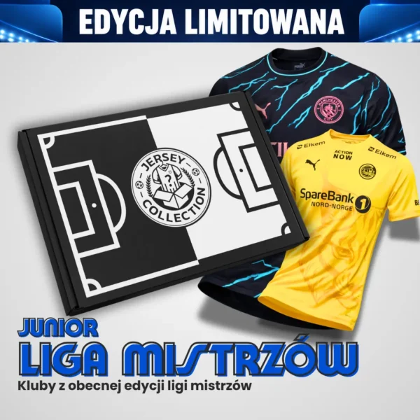 Mystery Box z koszulką piłkarską junior klubu Ligi Mistrzów
