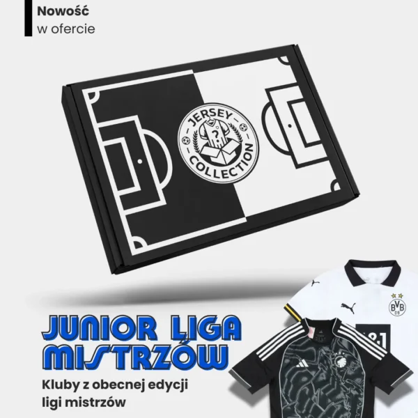 Mystery Box z koszulką piłkarską junior klubu Ligi Mistrzów