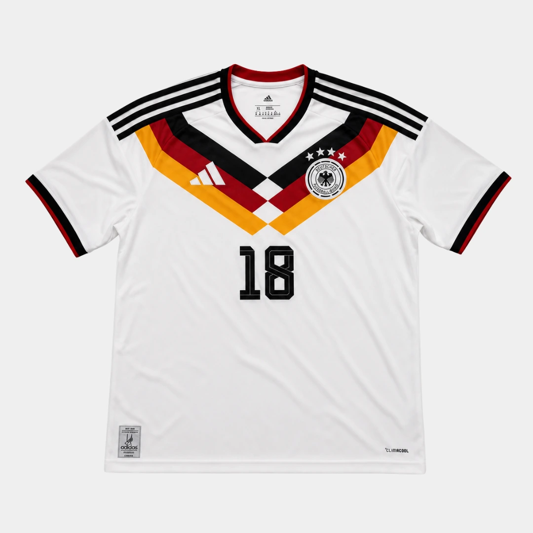 Niemcy Koszulka Domowa 2026 Jonas Hoffmann 18 Adidas Nowa z Metką - obrazek 2