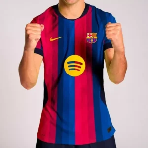 Domowa koszulka FC Barcelona 2026/27 Nike – przód z logo Spotify