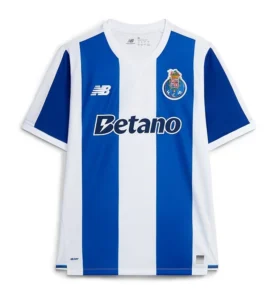 Domowa koszulka FC Porto 2026/27 New Balance – niebiesko-biała w pionowe pasy