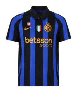 Domowa koszulka Inter Mediolan 2026/27 Nike – czarno-niebieska w pionowe pasy z kołnierzykiem 