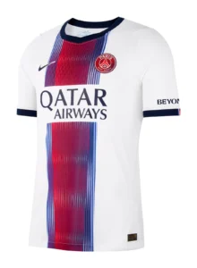 Wyjazdowa koszulka Paris Saint-Germain 2026/27 Nike – biała z czerwono-granatowym pasem 