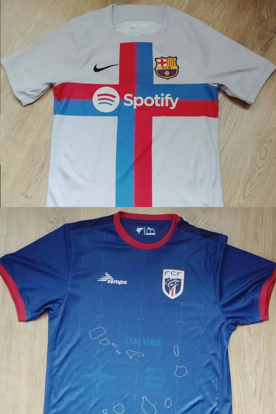 Mystery Box Piłkarski – FC Barcelona 2022/23 i Republika Zielonego Przylądka 2024, prawdziwe trafienia klientów Jersey Collection