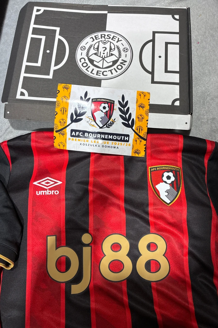 Mystery Box Piłkarski – koszulka AFC Bournemouth Home 2025/26 otrzymana przez klienta Jersey Collection