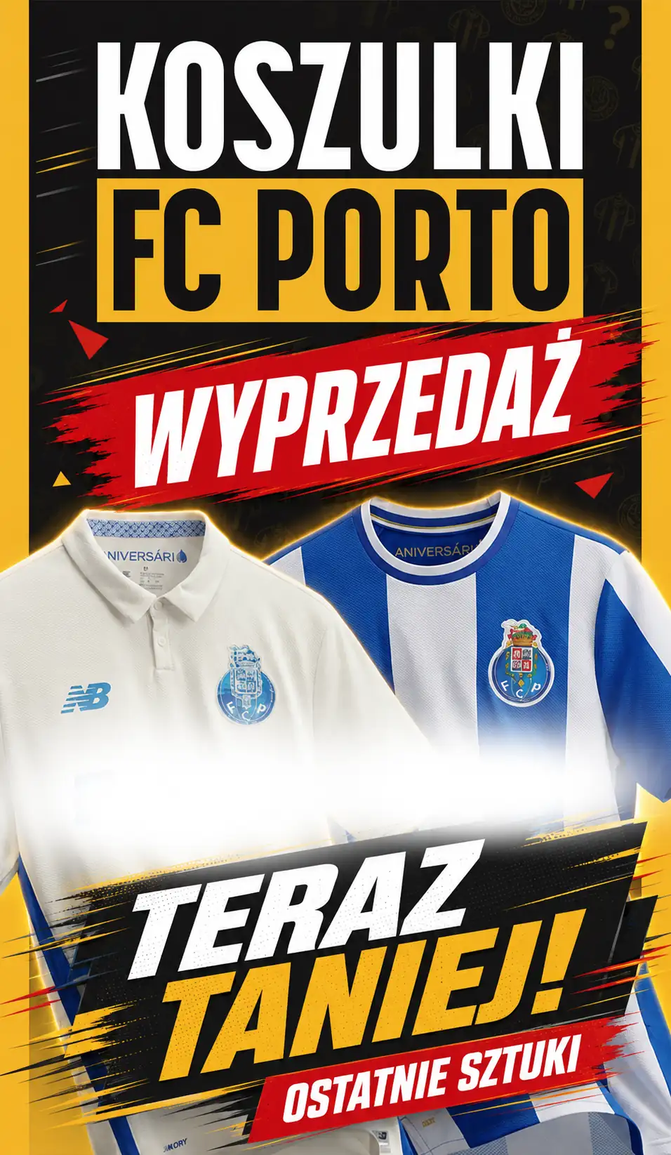 Wyprzedaż koszulek FC Porto – ostatnie sztuki teraz taniej