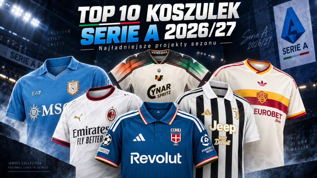 Najładniejsze koszulki Serie A 2026/27 – ranking TOP 10 z Como, Napoli, Venezią, Milanem, Juventusem i Romą